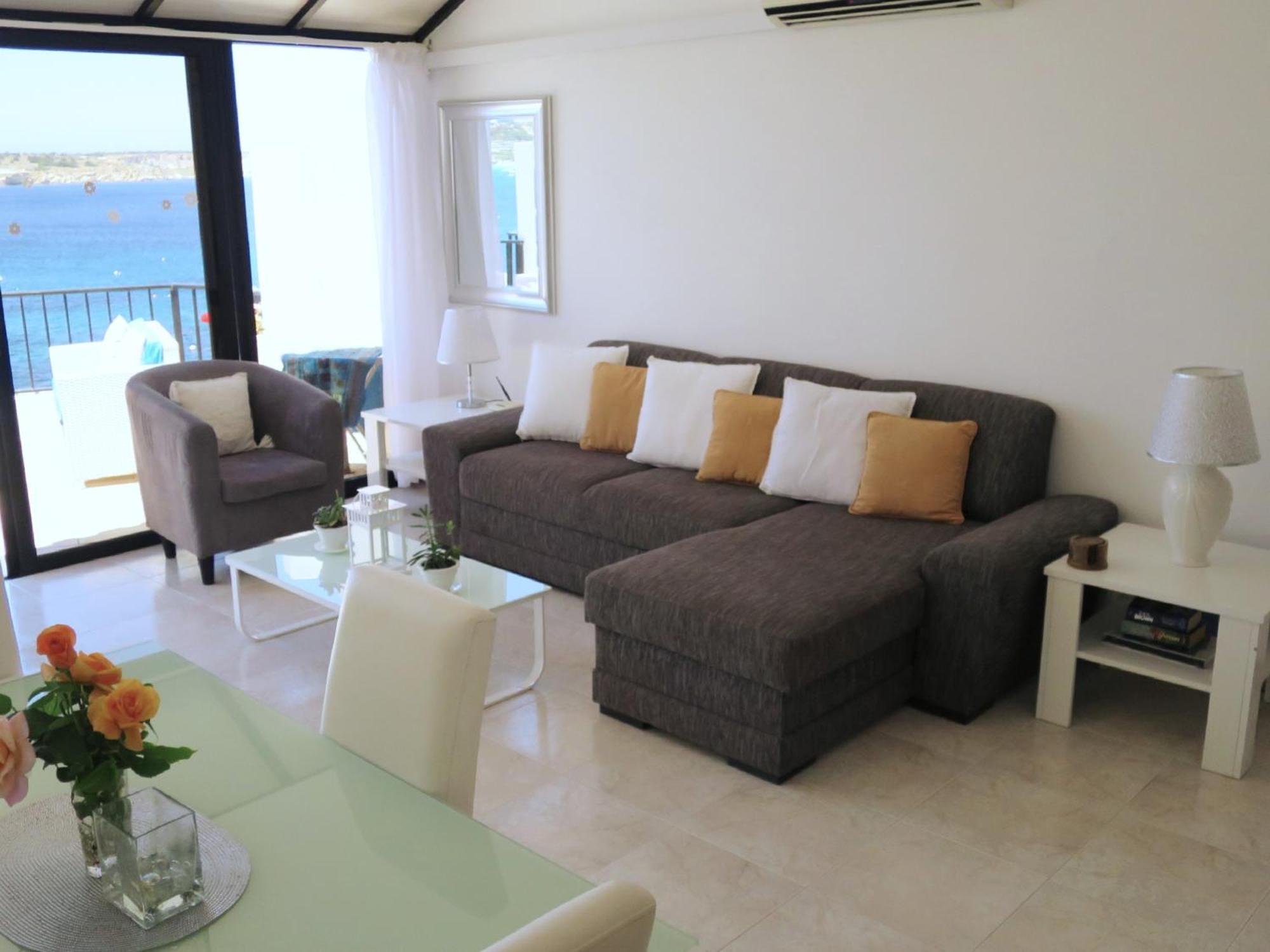 Seafront Apartment Terrace, Lounger & Panoramic Ocean Views Mellieha Exterior foto