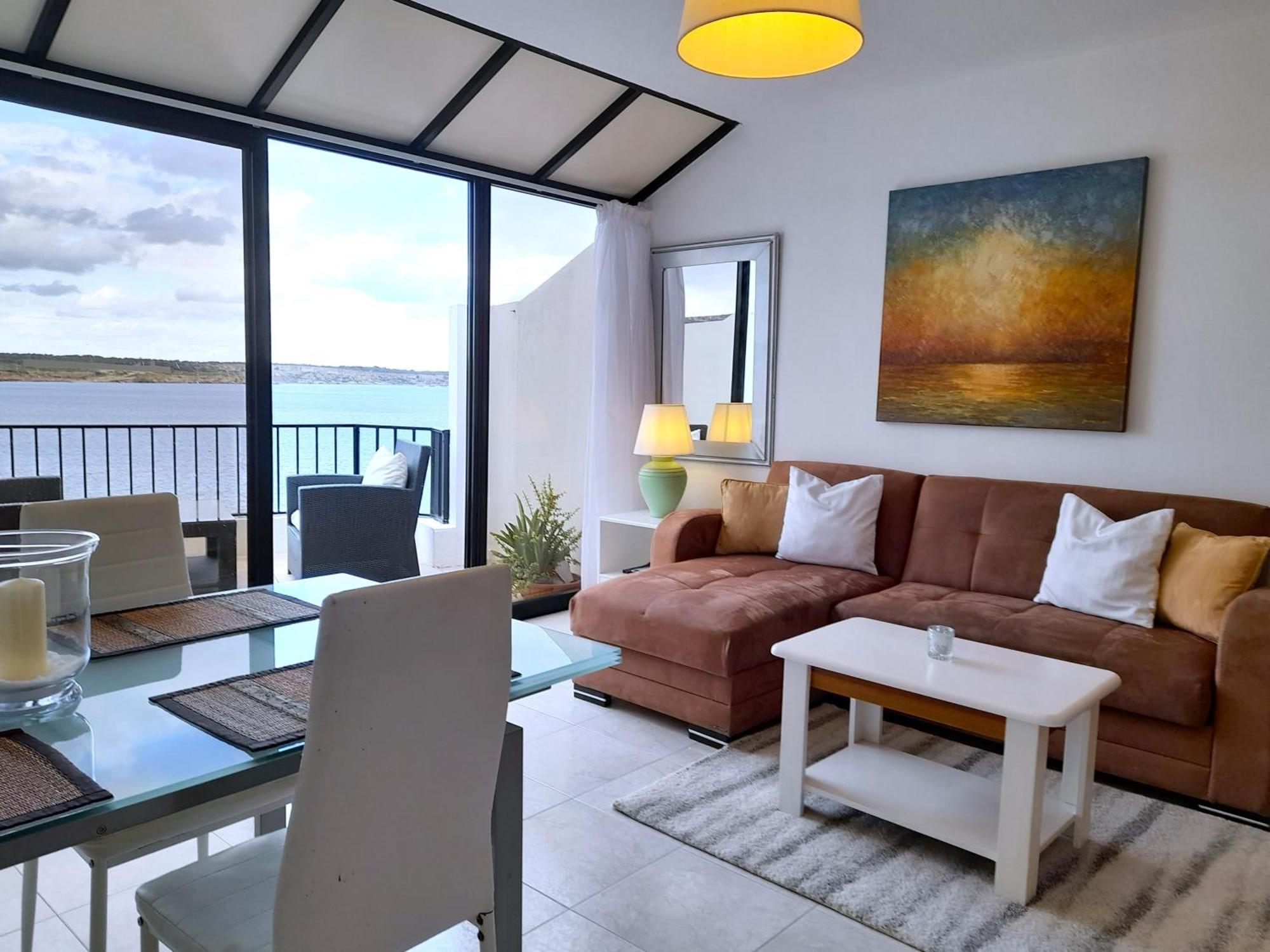 Seafront Apartment Terrace, Lounger & Panoramic Ocean Views Mellieha Exterior foto